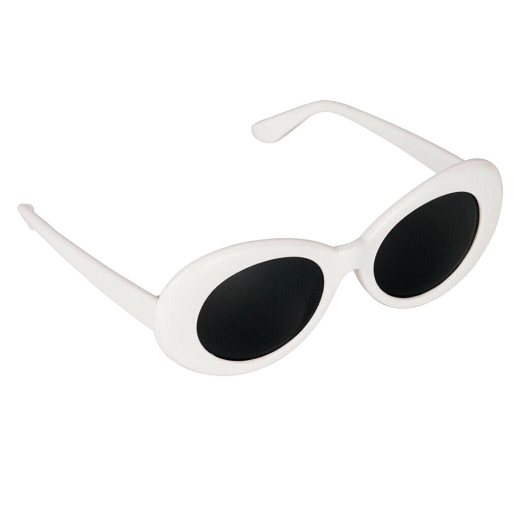 Inspired Clout Goggles Mod Round   Fashion Sunglasses White