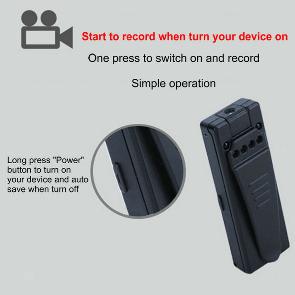 Body Camera 720P Wearable Body Cameras Night Vision Camera Small Body Daily Use