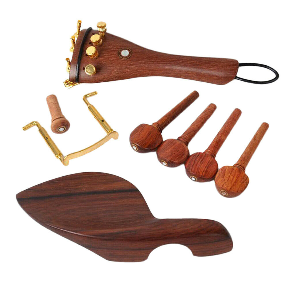 4/4 Violin Chin Rest Tuning Pegs Tailpiece & Tunings Violin Instrument Parts