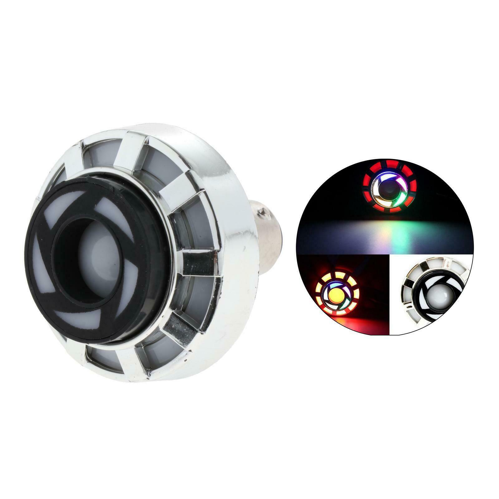 LED 12V Motorcycle Rear Brake Tail Light Angel Devil Eye Strobe Lamp Style C