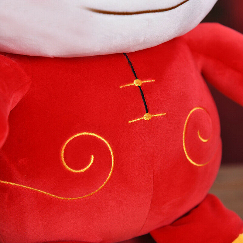 22cm 2021 New Year Chinese Zodiac Ox Cattle Plush Toys Cute Red Cow Masco.l8