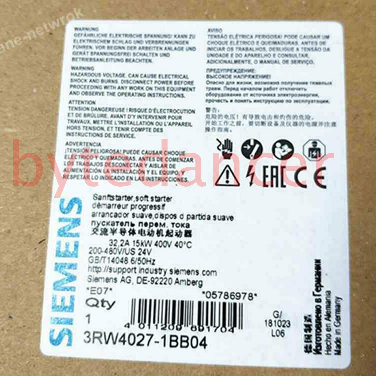 1PC New 3RW4027-1BB04 1 year warranty Fast  SM9T