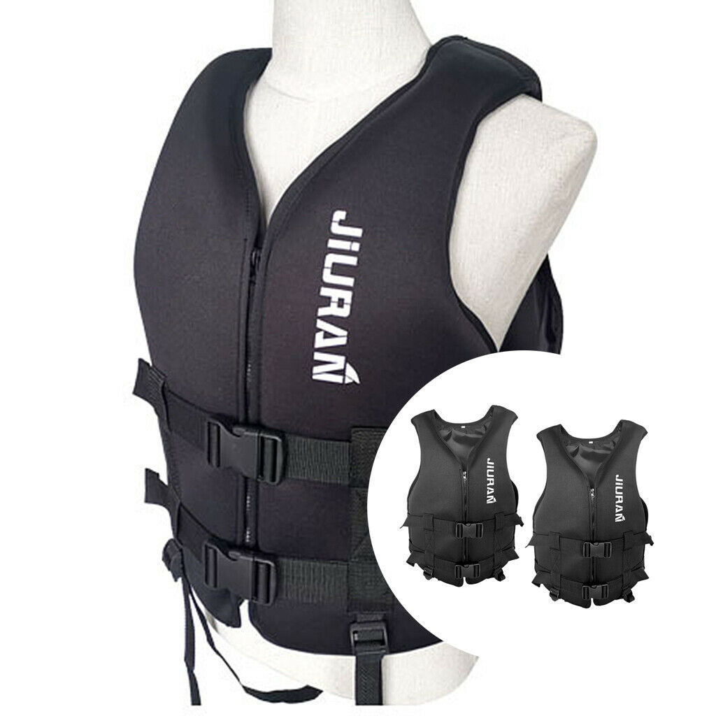 2 Pieces Life Jacket Premium Life Vest Aid Wakeboard Rescuring Emergency