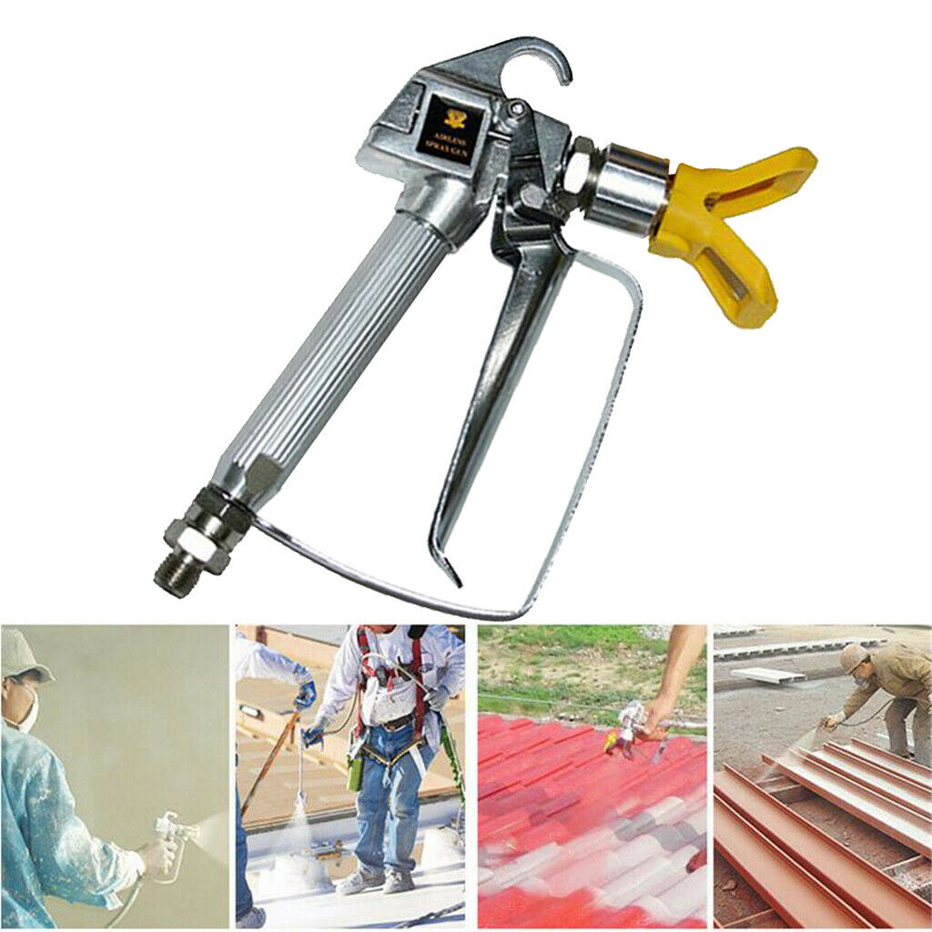 Airless Paint Spray Gun High Pressure No Gas Spraying Machine Tool 3600PSI