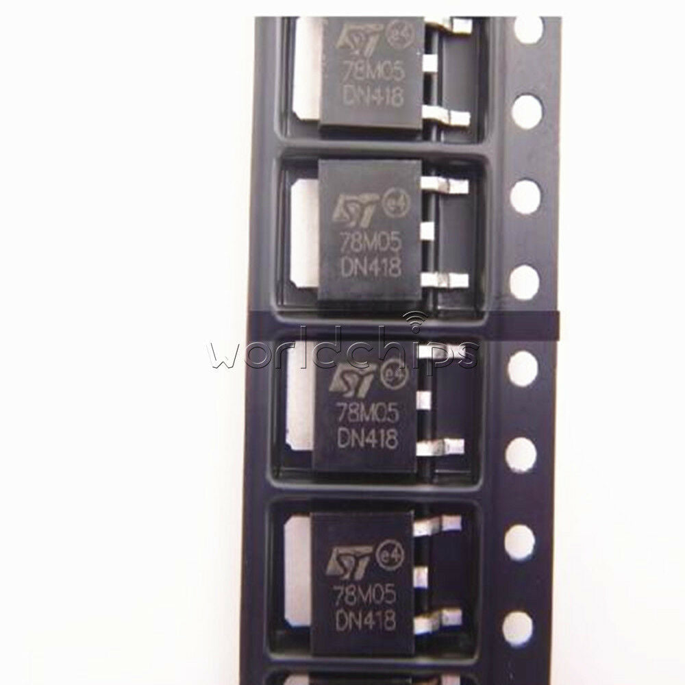 10PCS 78M05 L78M05 ST TO-252 SMD Voltage Regulator IC TOP