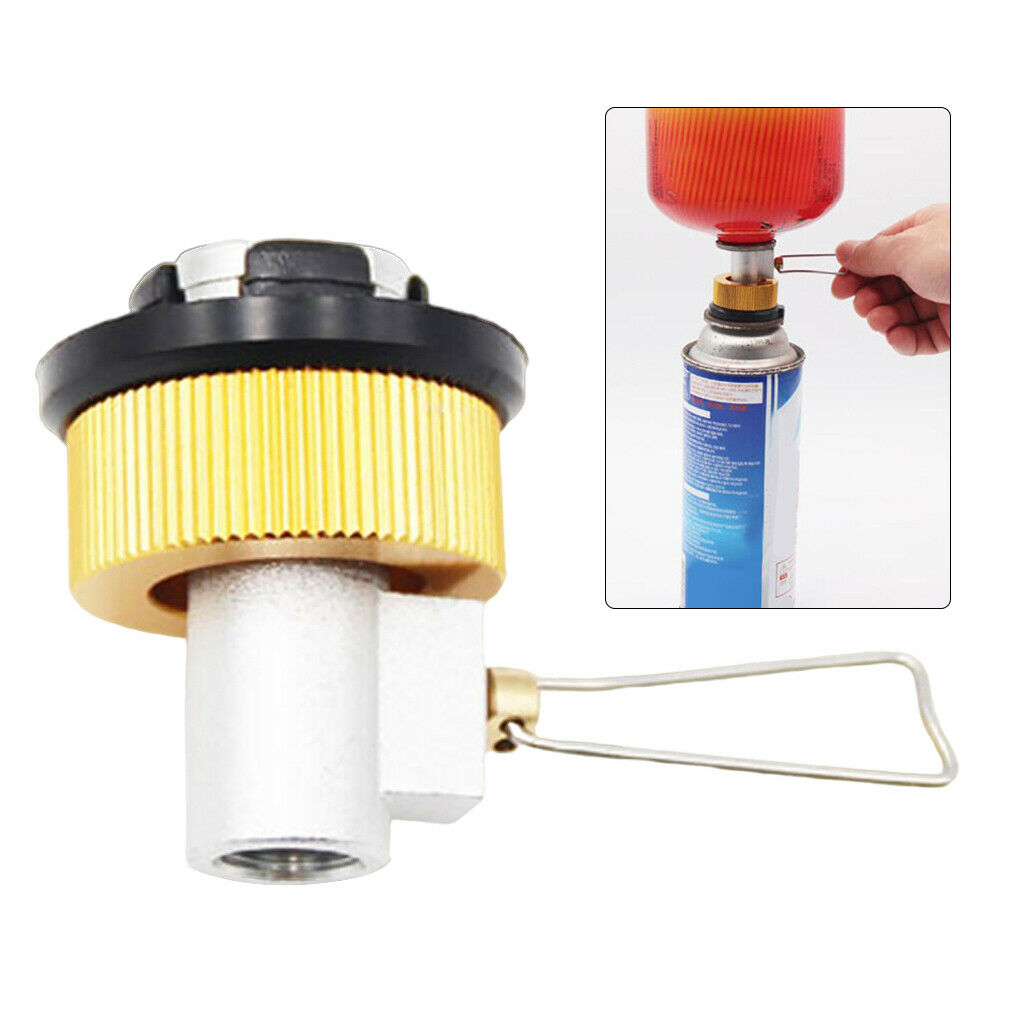 Canister Gas Refill Adapter Propane Tank Stove Conversion Nozzle Convertor
