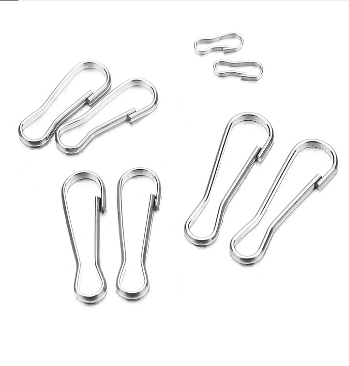 50pcs Metal Lanyard Hook Snap For Paracord Lobster Clasp Clips Buckle Keyring