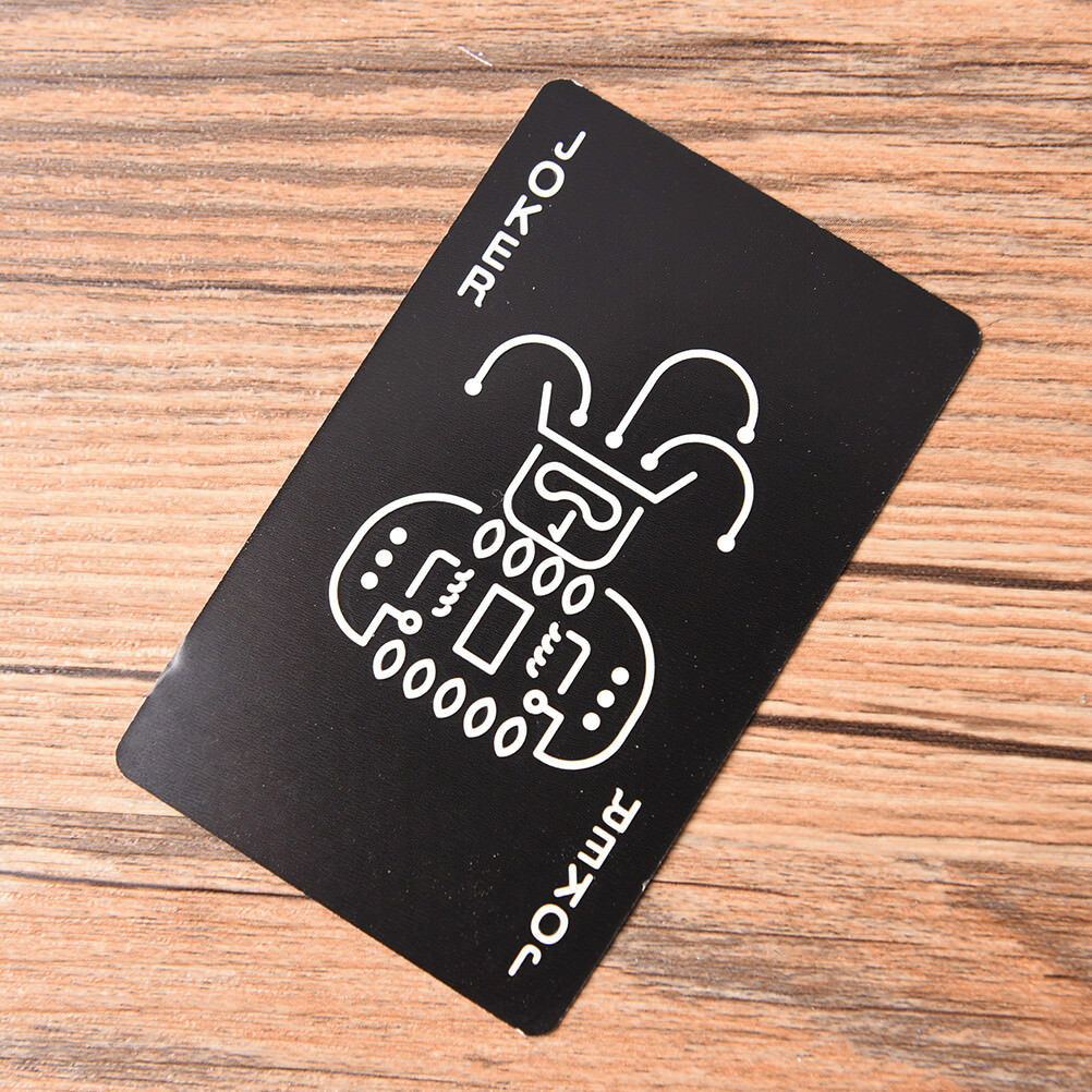 Black Fluorescen Poker Cards Night Luminous Playing Cards Board game  Nice US