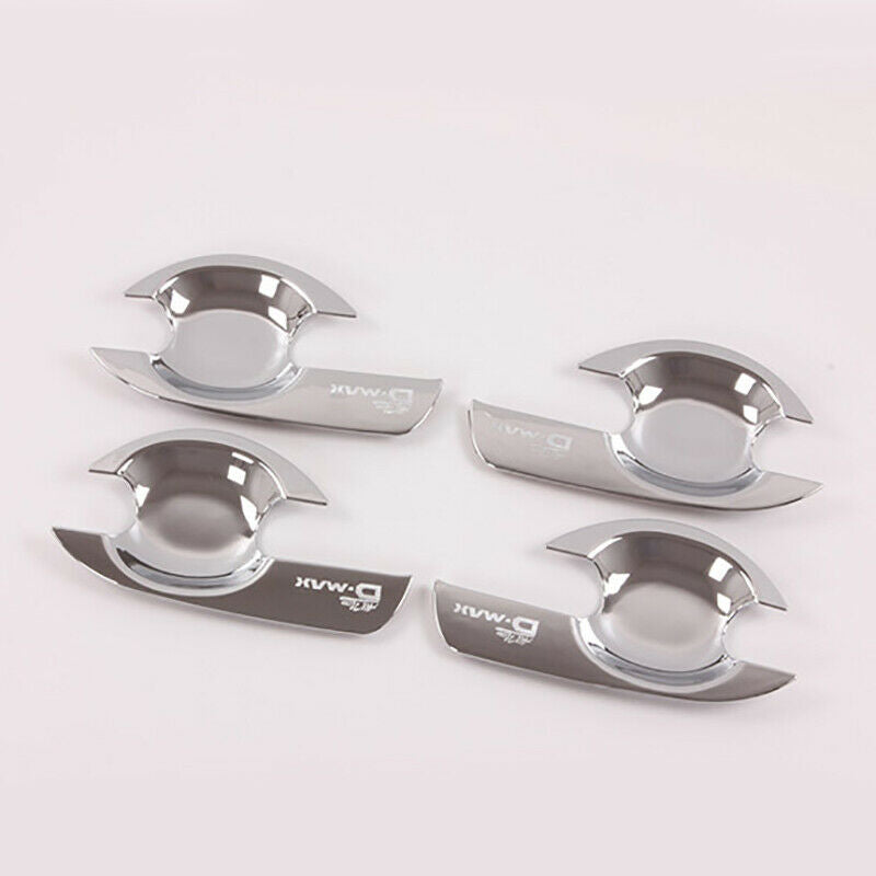 4Pcs/Set ABS Chrome Car Door Handle Bowl Cover Door Handle Bowl Trim for ISUP8Y7