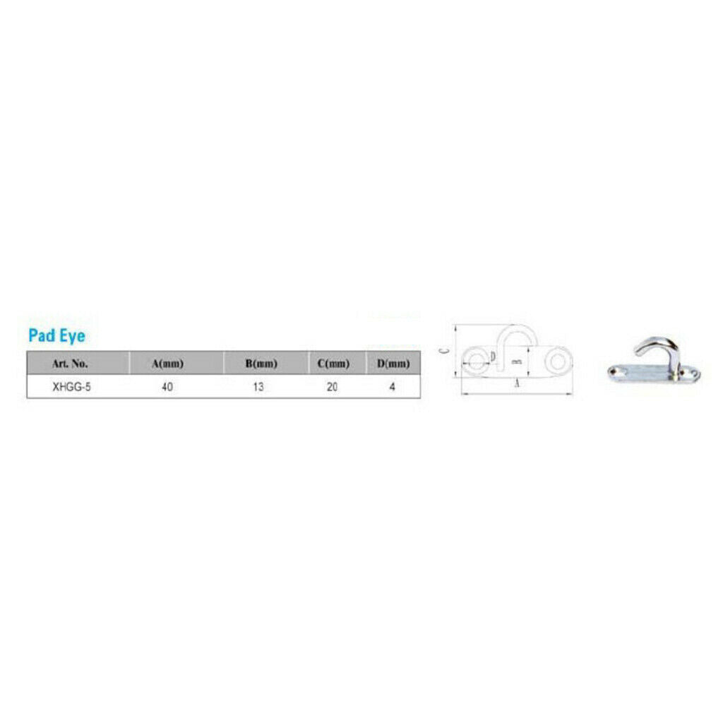 1 Piece Boat Marine Polished Heavy Duty Hook Bracket Yacht Pothook Hanger