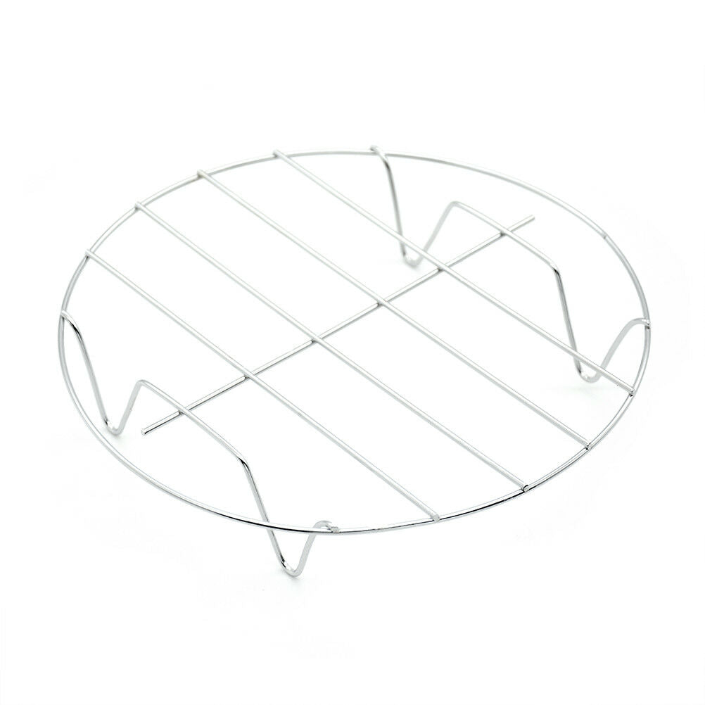 Stainless Steel Cooling Rack Round Baking Food Kitchen Pressure Cooker Too.l8
