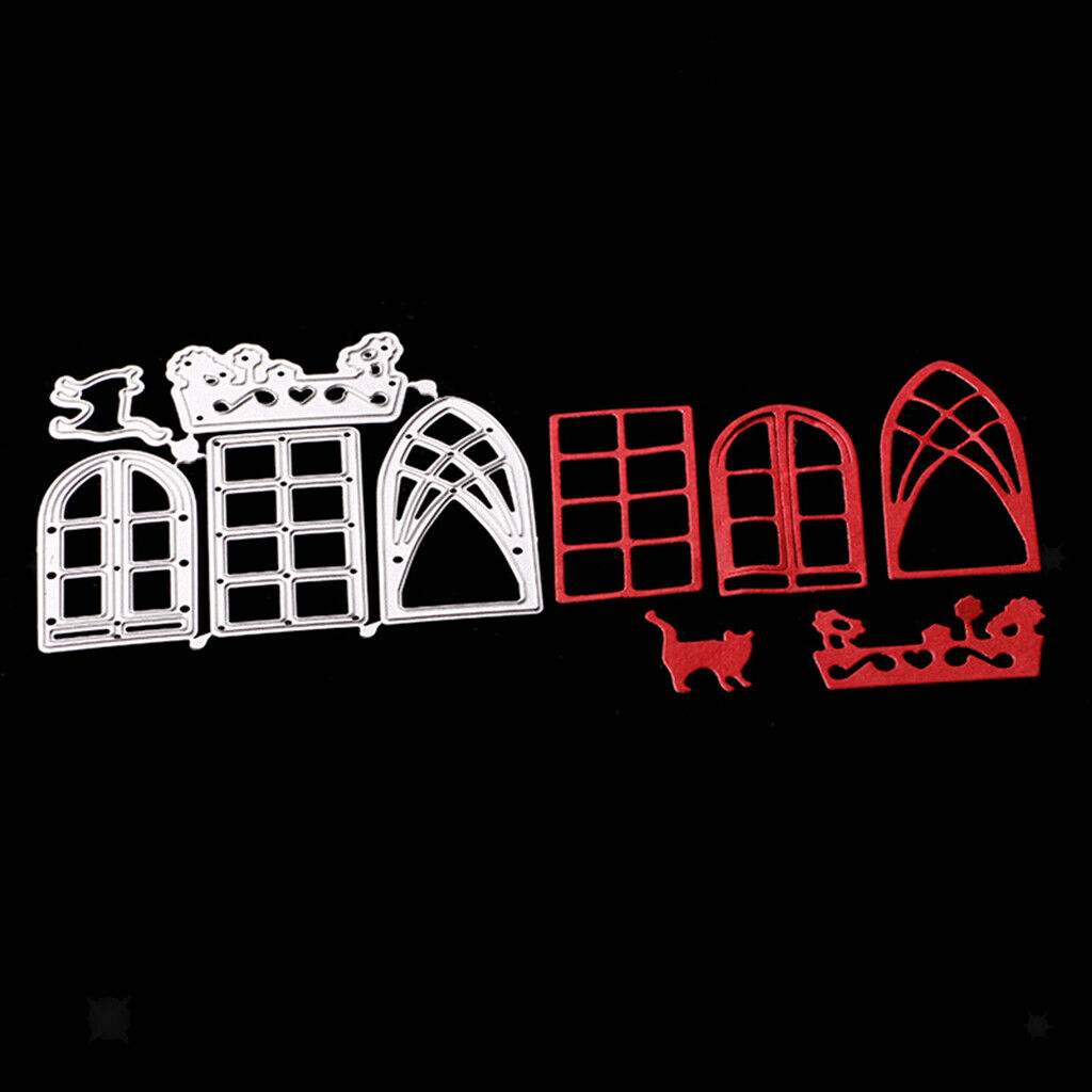 Cat Window Metal Cutting Dies Mould Stencil For Photo Album Decoration