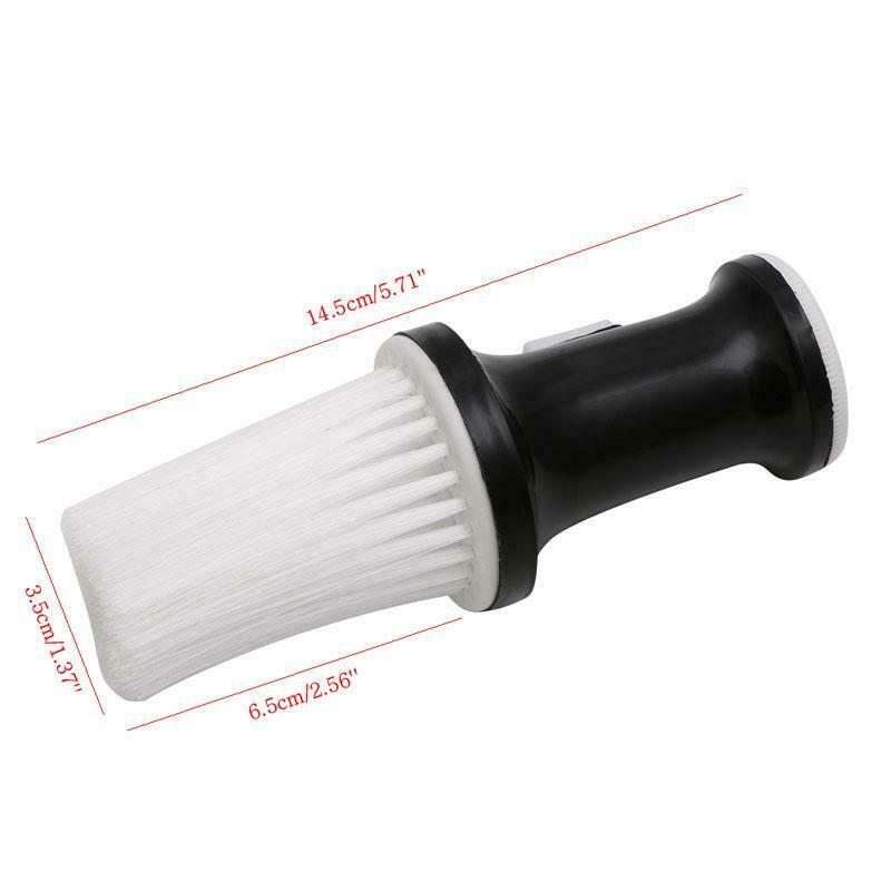 White Black Plastic Hair Salon Neck Duster Refillable Powder Brush