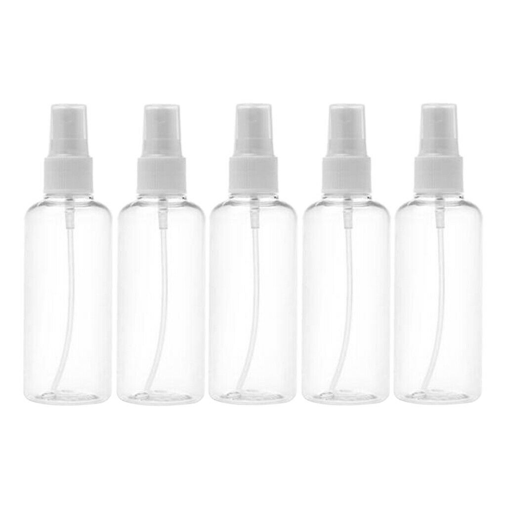 50Pcs 100ml Refillable Fine Mist Cosmetic Bottles Pump for Travel Smaple  Size