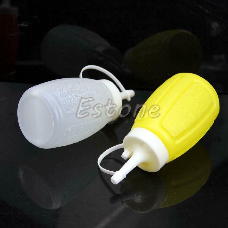 2 Pcs 200ml Plastic Squeeze Bottle Condiment Dispenser Ketchup Mustard Sauce