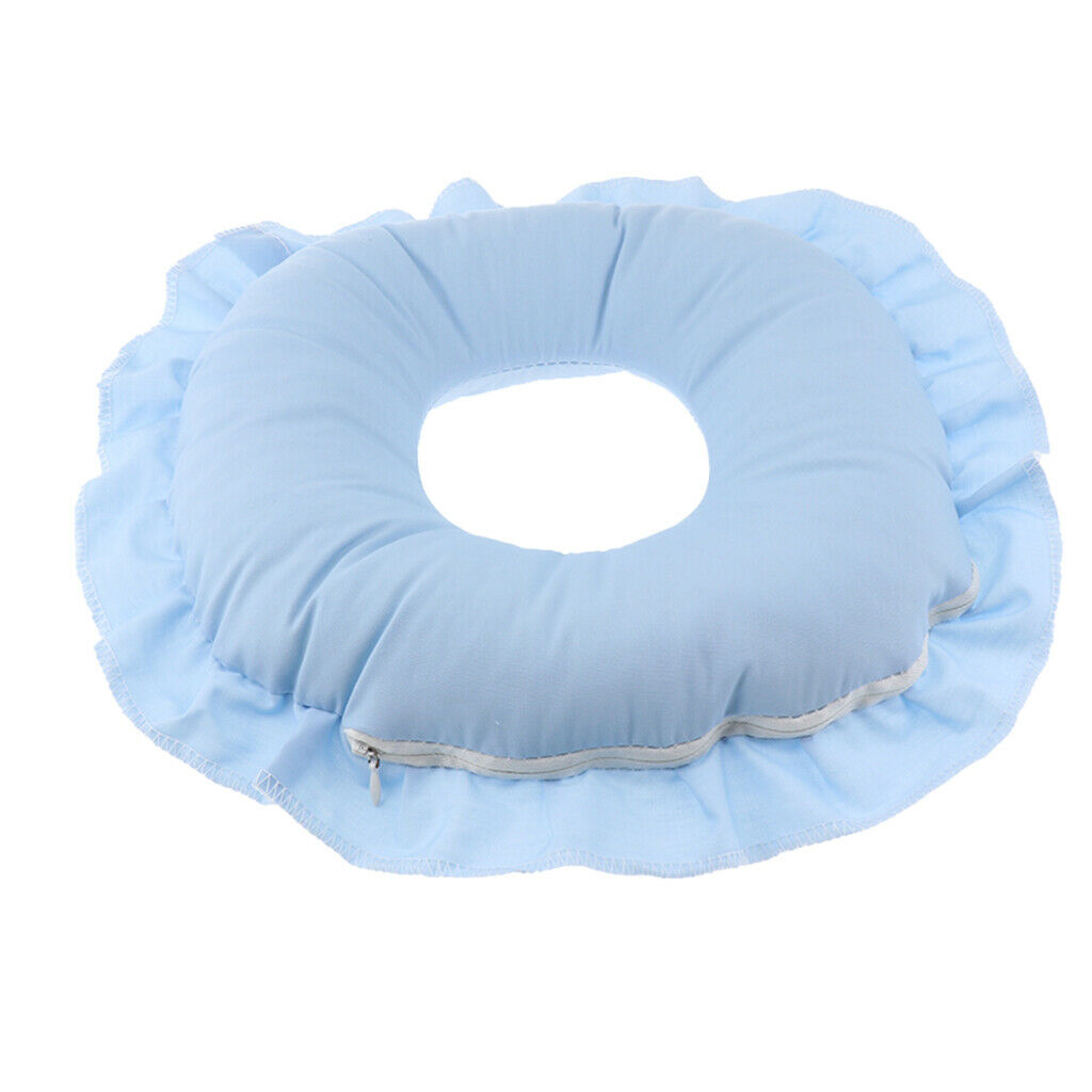 Soft Salon Face Massage Pillow Head Rest SPA Table Cradle Cushion Blue