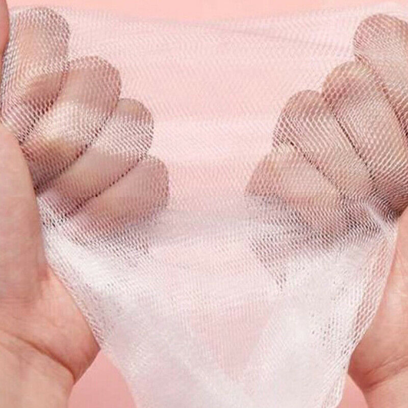 2 Pcs/Set Handmade Soap Cleansing Foamer Foaming Net Bath Ball 10CM*9.l8