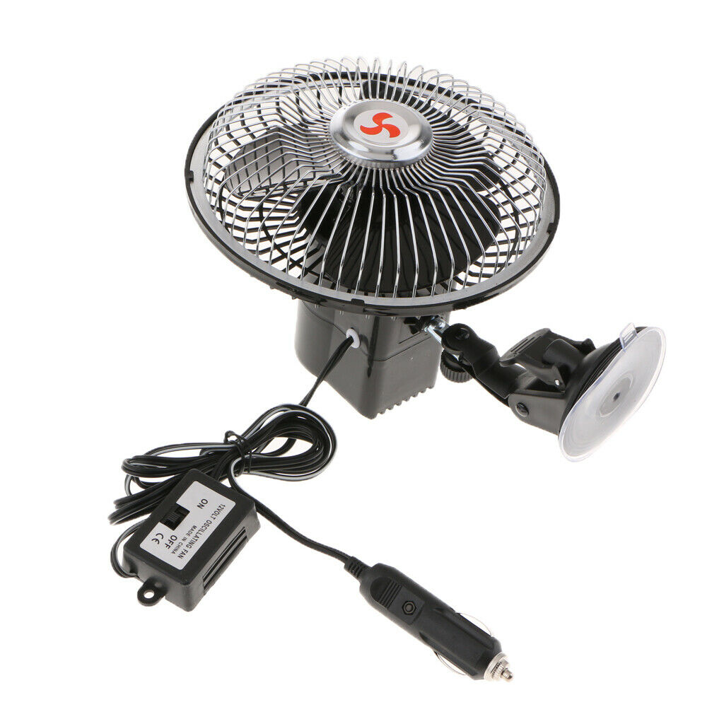 Premium 360 ° Universal Car 12V 80W 6 Inch Electric Cooling Fan