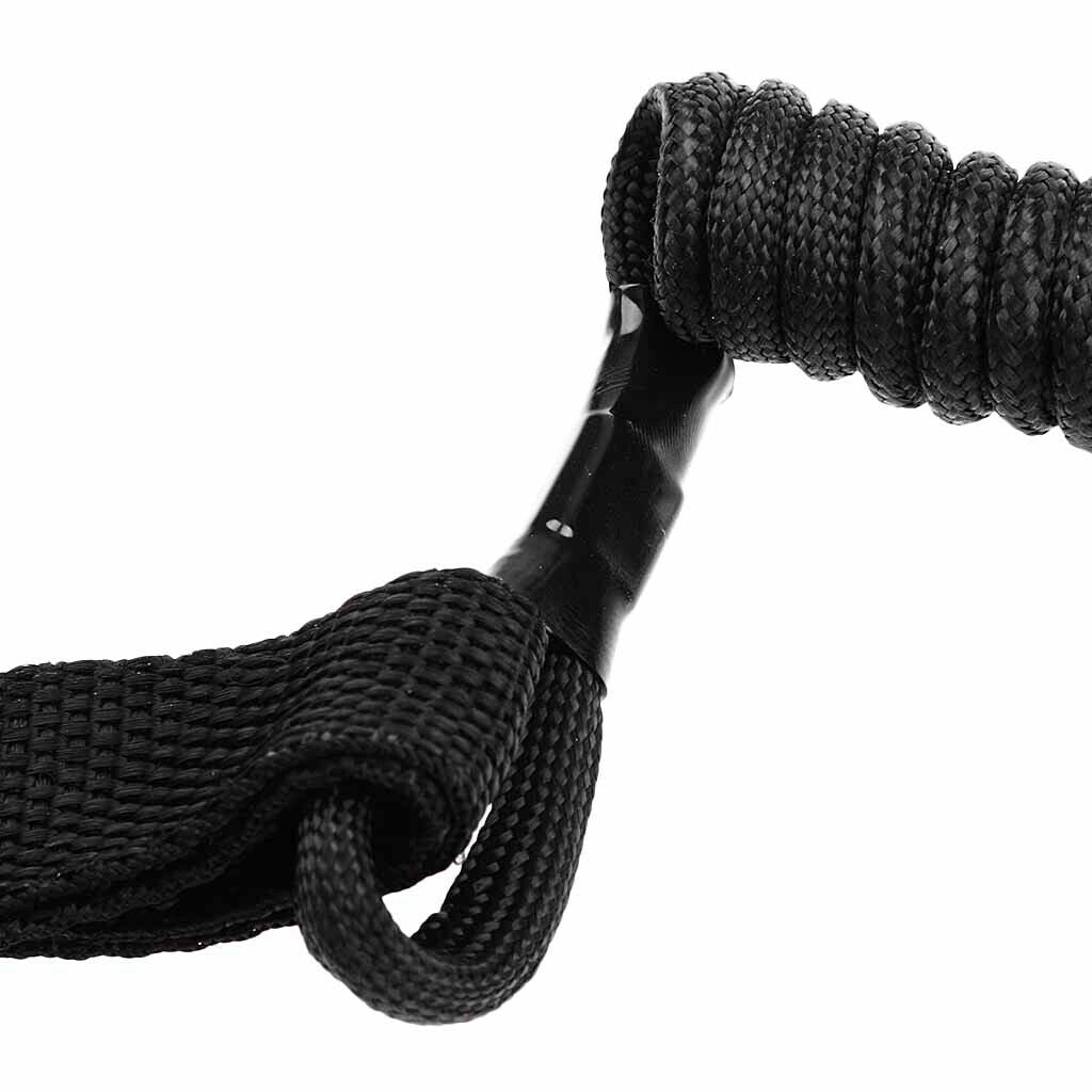 Black Elastic Marine Rod and Paddle Leash quick Rlease Buckle Accessory