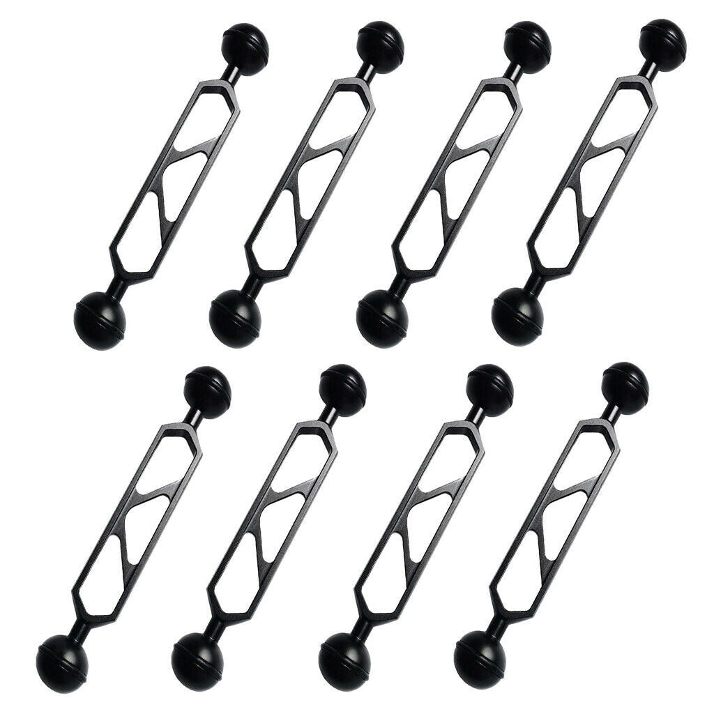 8Pcs Scuba Diving Camera Ball Joint Arm Connector Clamp Adapter Camera 6inch