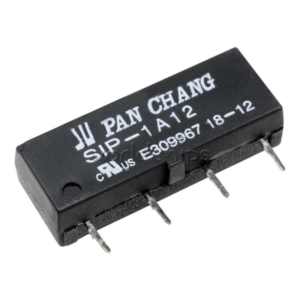 5PCS 12V Relay SIP-1A12 Reed Switch Relay 4PIN for PAN CHANG Relay WC