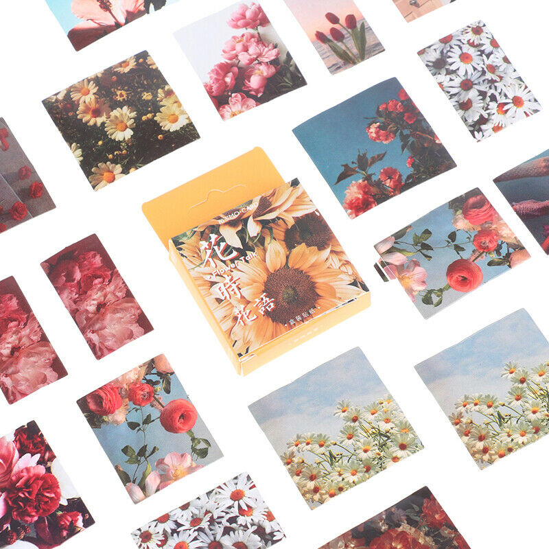 46Pcs/set DIY Decor Stickers Scrapbooking Label Diary Stationery Album St.l8