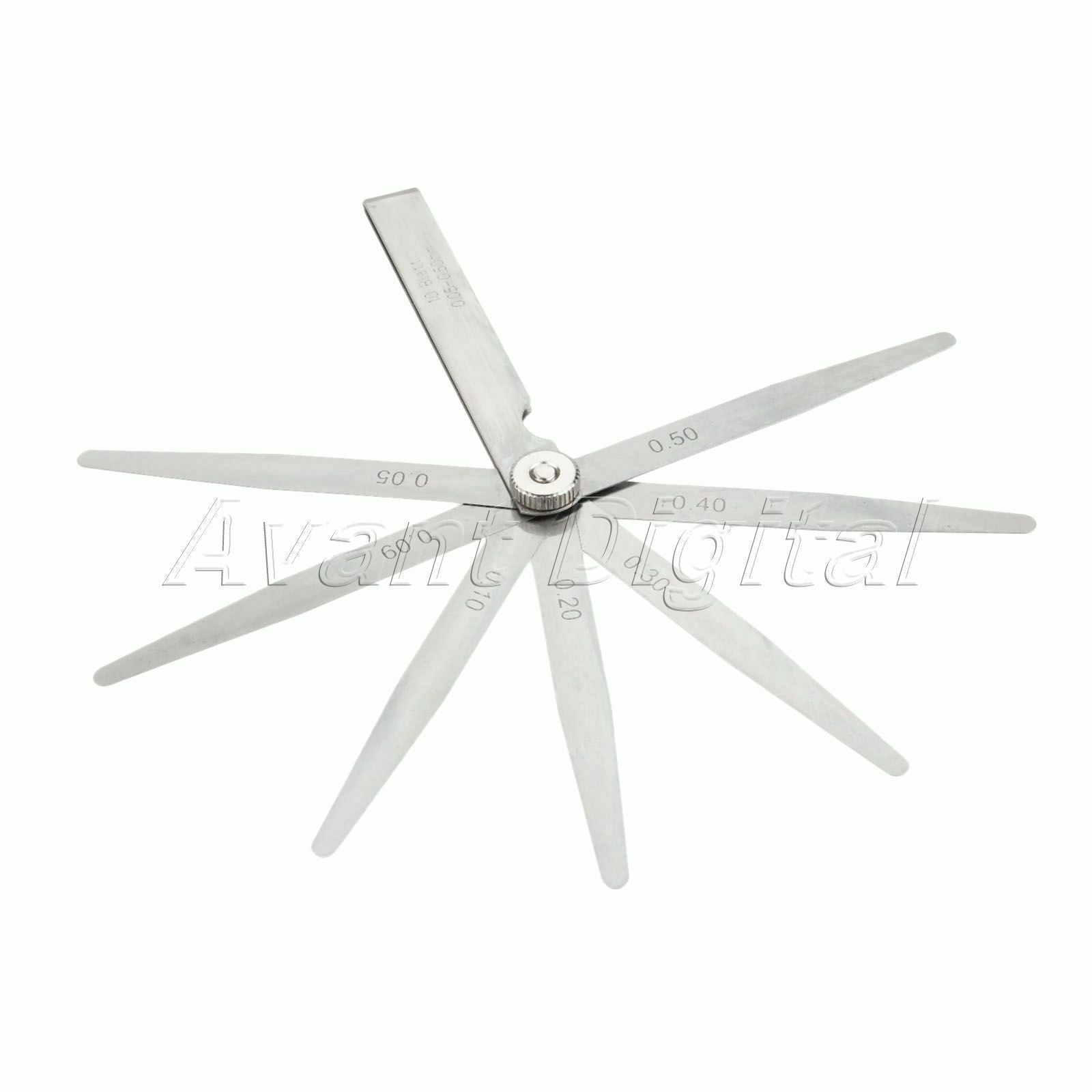 New 10 Blades Feeler Gauge 0.05mm-0.5mm Metric for Checking Inspect Valve Tappet