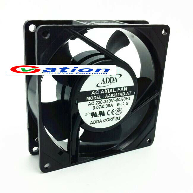 For ADDA AA9252HB-AT Chassis cabinet Cooling fan AC220-240V0.07/0.06A 92*92*25MM