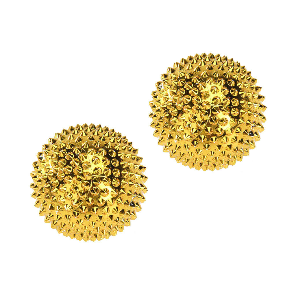 Magnetic Hand Palm Massage Needle Massaging Stimulation Balls (Golden)