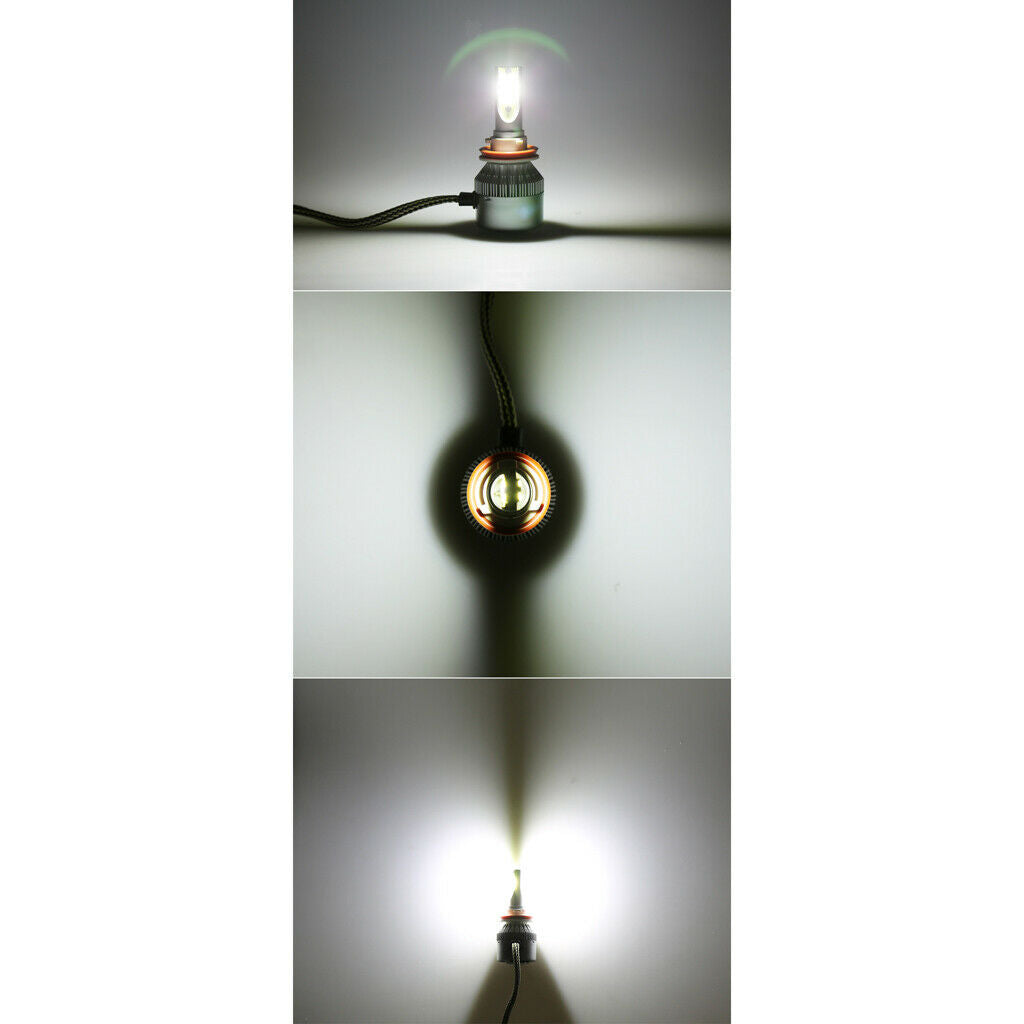 2X White LED Headlight Bulb Headlamp 6000K 3800LM 36W Car Driving Light 9006