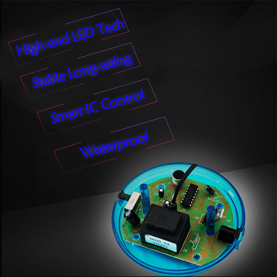 Car Party Magic Lighting Sound Control  Touch Sensor Constant Colorful Lamp