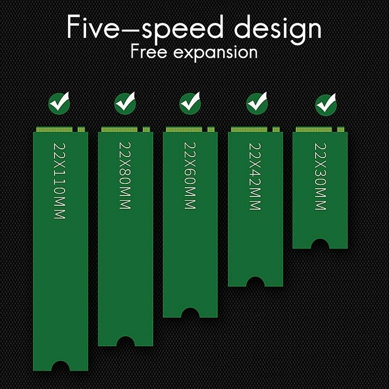 M.2 NVMe SSD NGFF to PCIE X4 Adapter Card M Key-B Dual Interface Expansion CG2W8