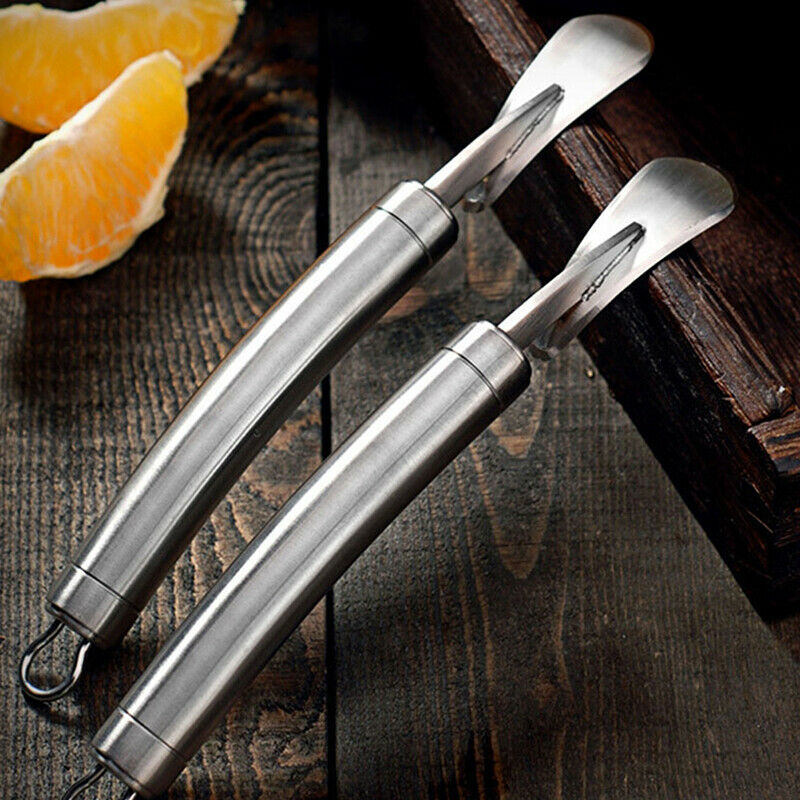 Orange Peeler Stainless Steel Lemon Orange Peeler Fruit Grapefruit Opener Cut XC
