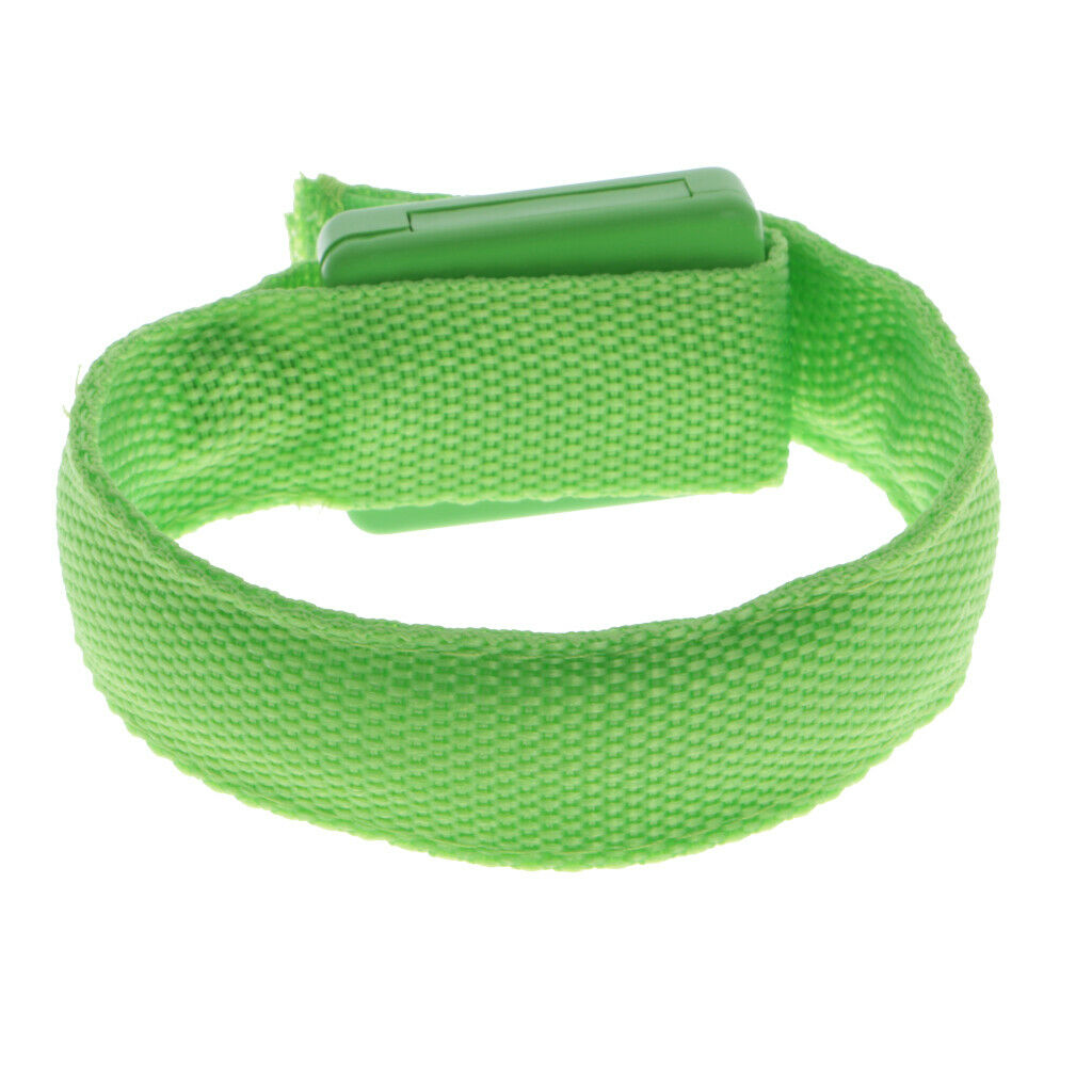 High Visibility LED Flashing Outdoor Sports Elastic Wristband  Green