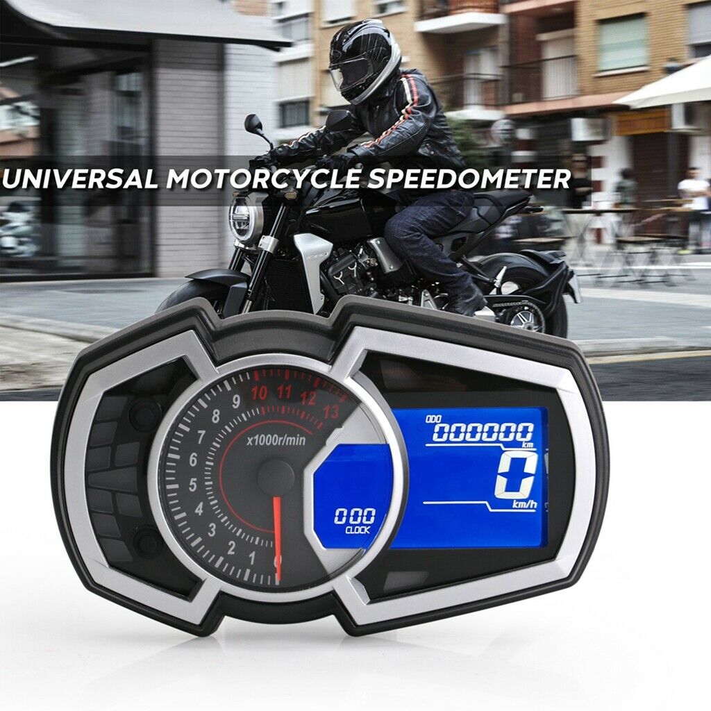 Universal Motorcycle Odometer Speed Fuel Gauge Motorcycle Instrument Speedometer