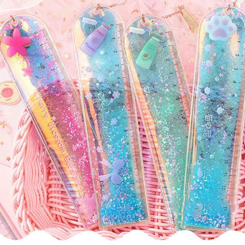 Premium Plastic Ruler Cute Cartoon Mathematics Ruler Measuring Range 0-15cm