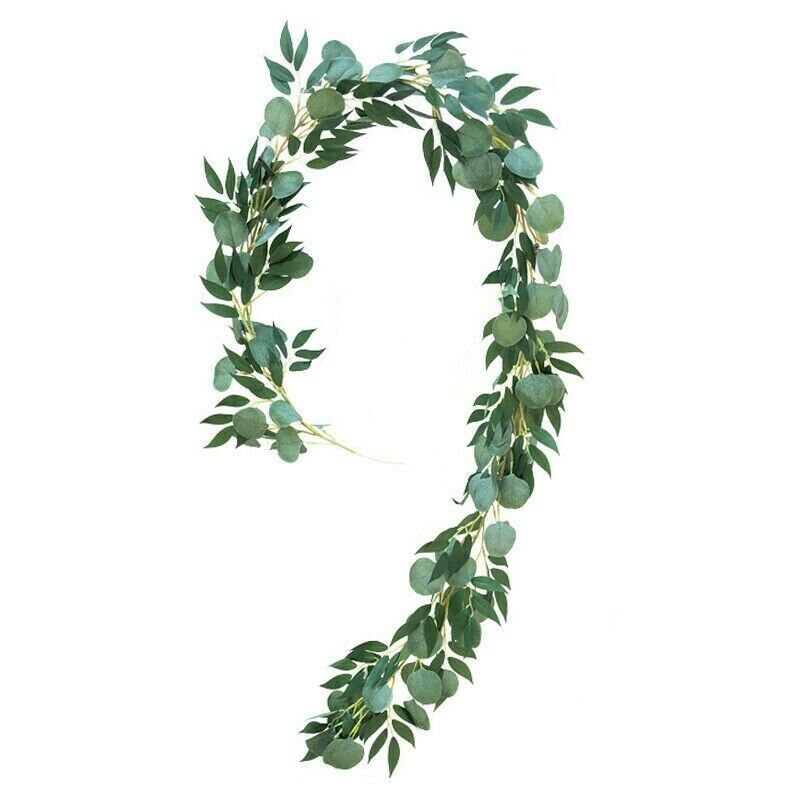 2Meter Artificial Eucalyptus Leaves Vine Greenery Garland Wedding Party Room DD3