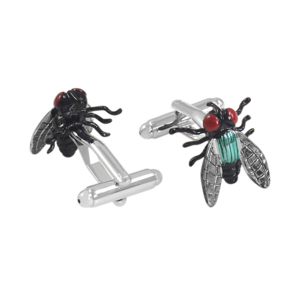 Fly Insect Design French Shirts Cufflinks