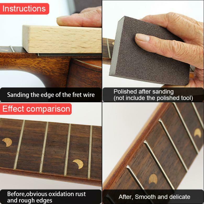 Electric Acoustic Guitar Fret Crowning Luthier File Maple Steel Cutting Tool