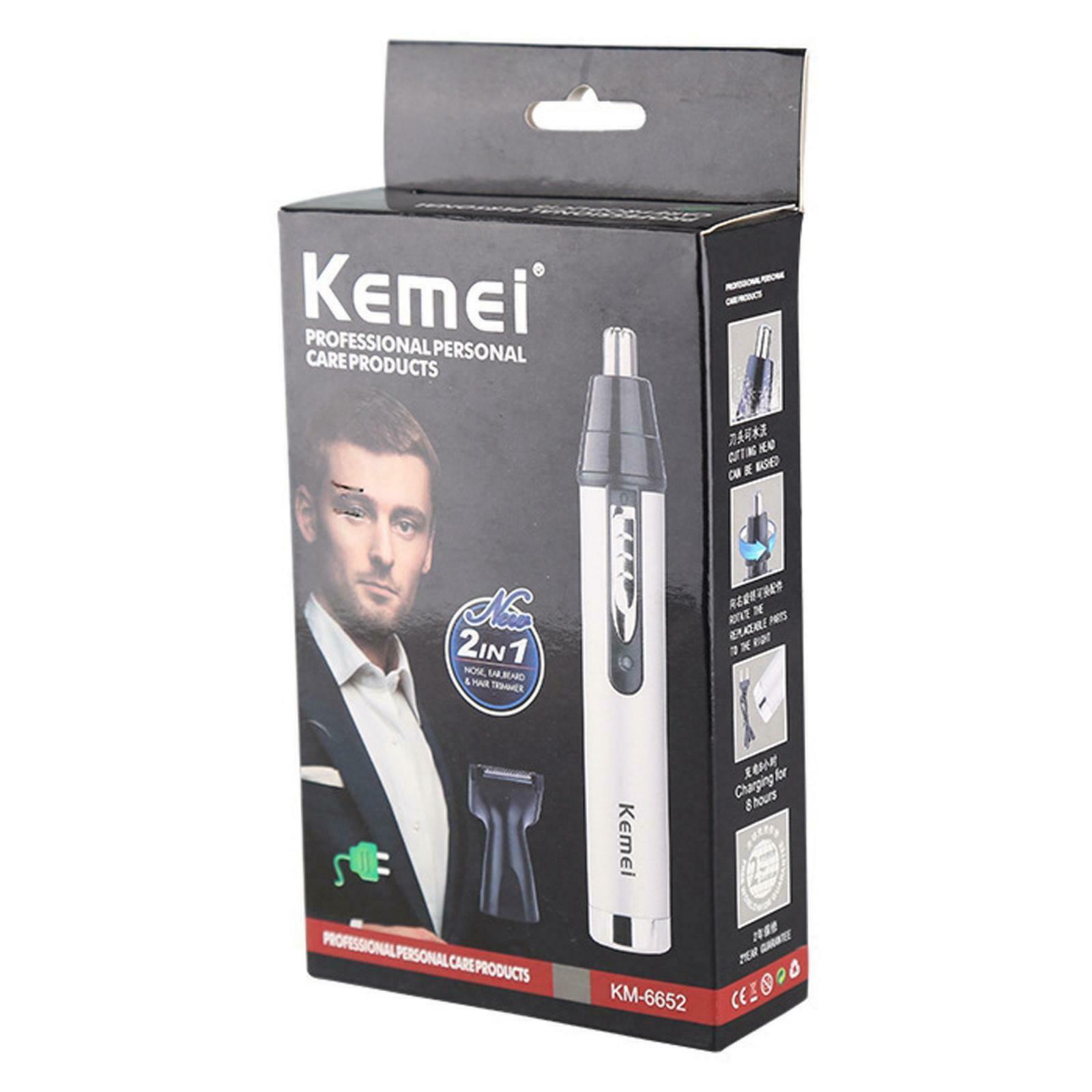 Professional Electric Ear and Nose Hair Trimmer Dual Edge Blades for Men