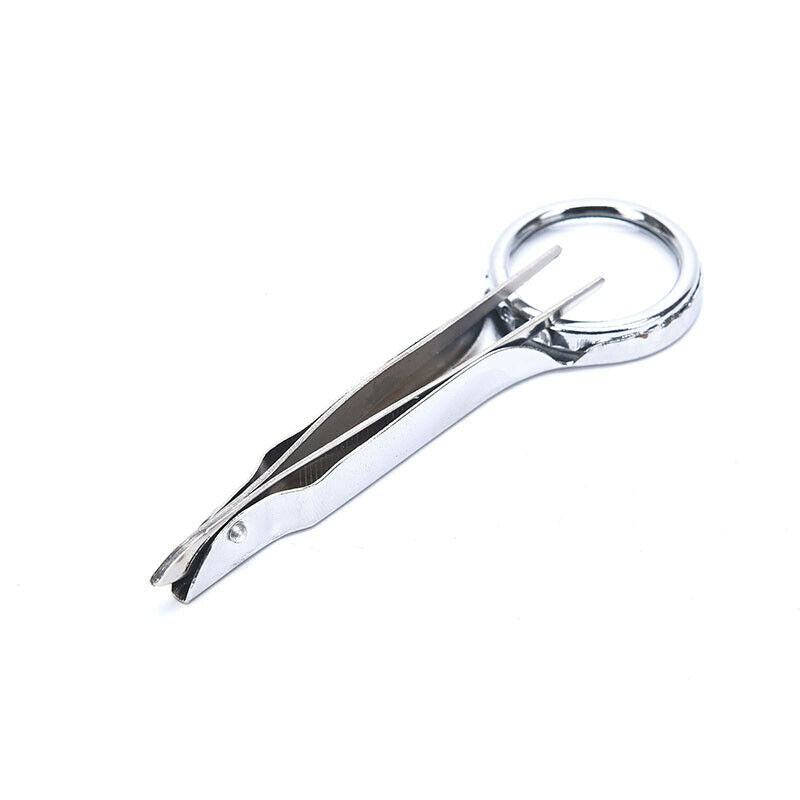 Portable 10X Magnifier Stainless Steel Magnifying Glass With Tweezer Loup.l8