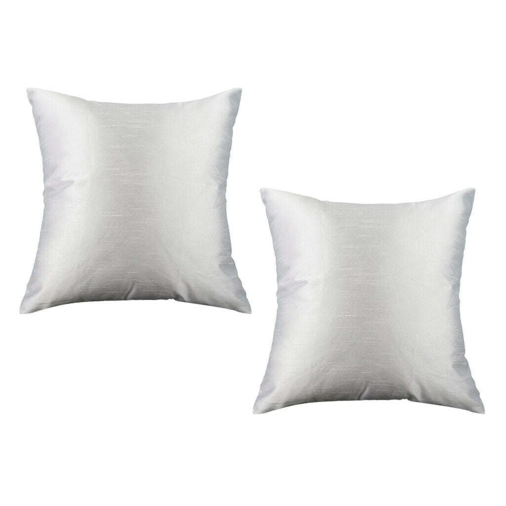 2 Pieces Solid Color Pillow Case 60X60cm, Easy to Remove, Machine Washable