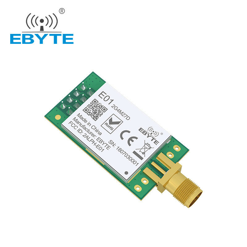 Nrf24l01p+pa+lna Wireless RF Transceiver Module E01-2G4M27D 27dBm SPI 2.4GHz 5km