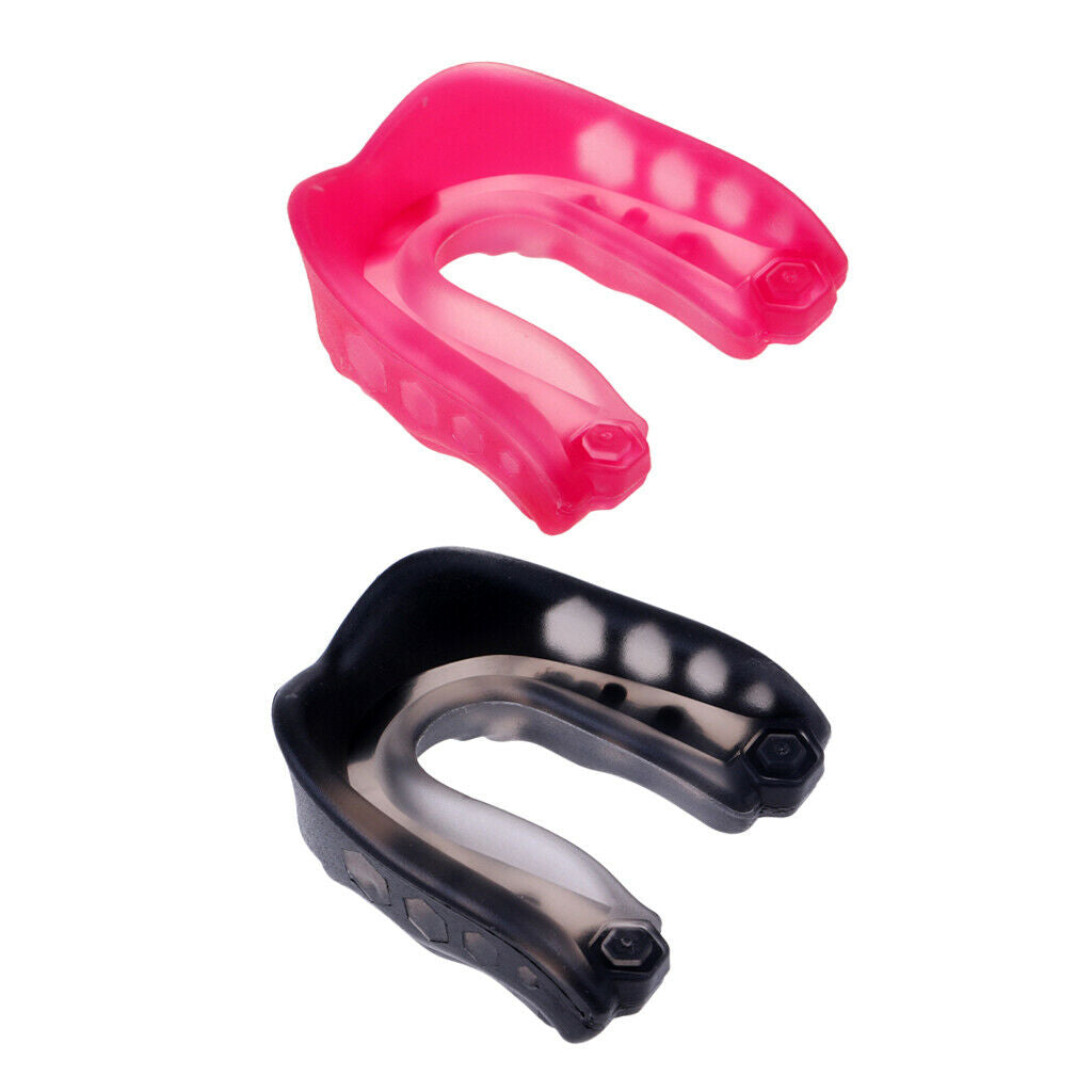 2Set Unisex Pro Mouth Guard Gum Shield Protector Boxing Sparring Sports