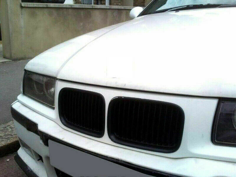 Pair Front Kidney Grilles Grills Fits BMW E36 M3 Pre-facelift 1992-1996 93 94 95