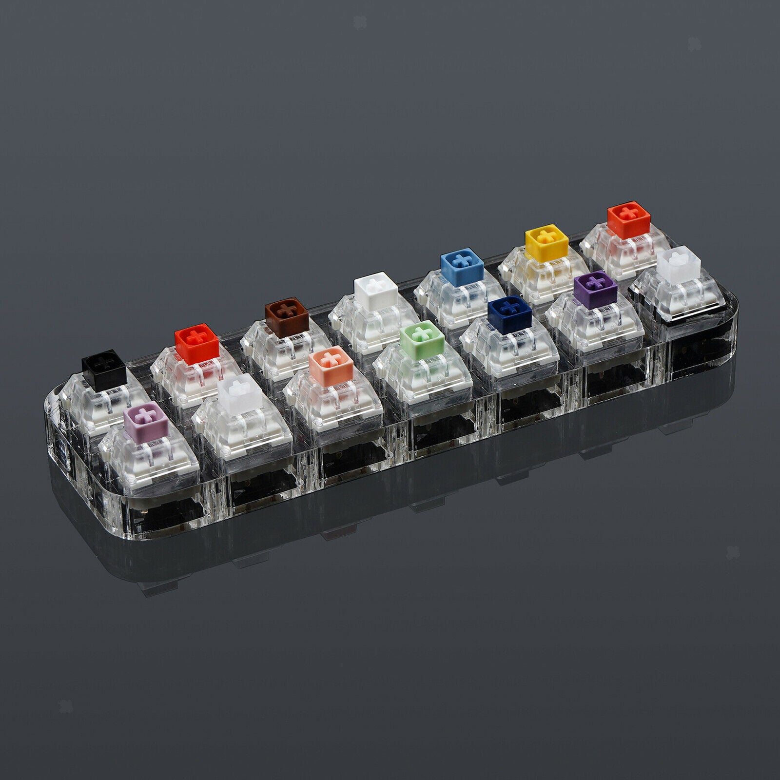 14Keys Translucent Keycaps Mechanical Keyboard Switch Tester Testing Tool