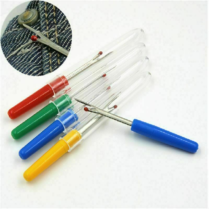 4PCS Seam Ripper Stitch Unpicker Sewing Tool Kit Plastic Handle Thread Cutter !