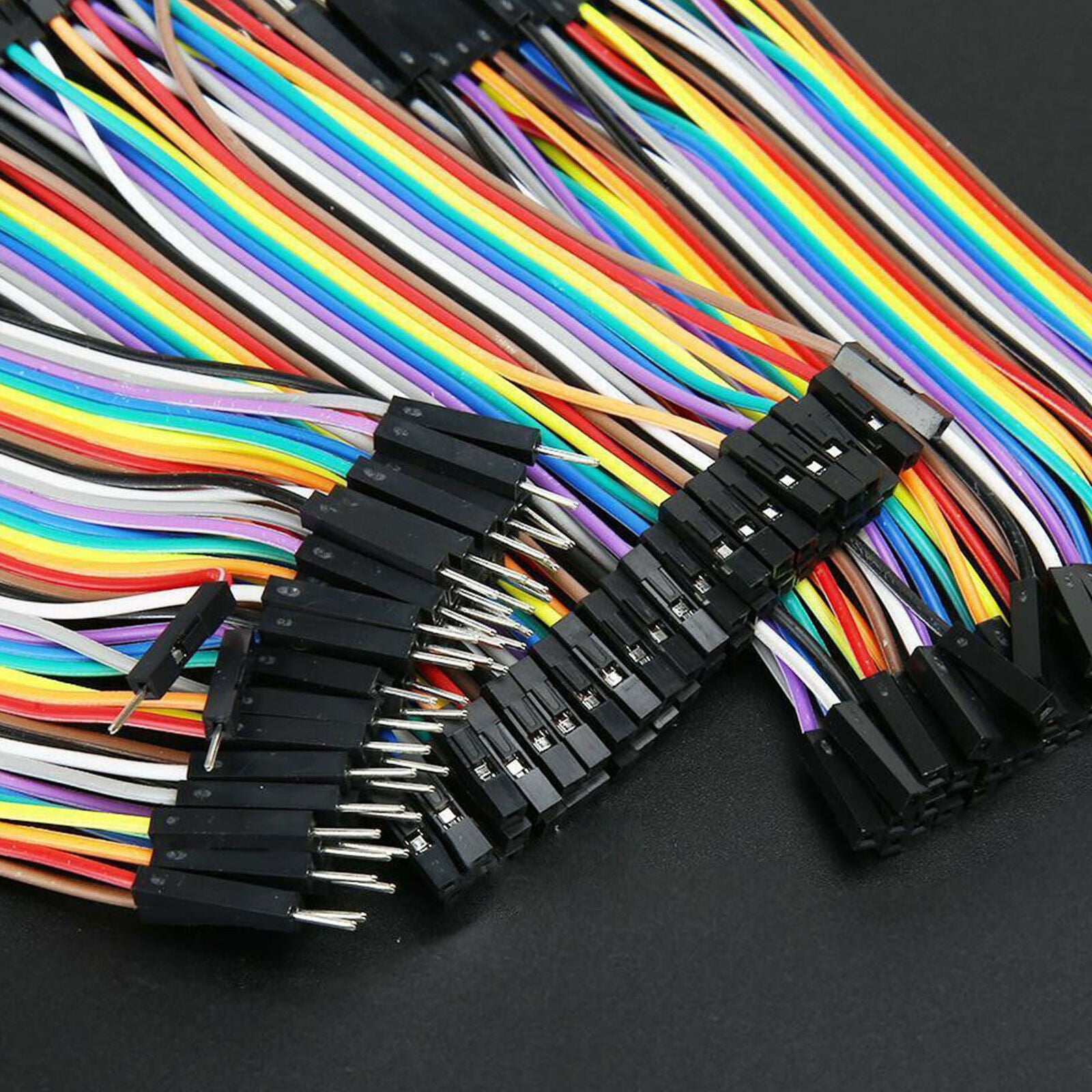 120 Pcs Male To Female Dupont Wire Jumper Cable For Arduino Breadboard Set
