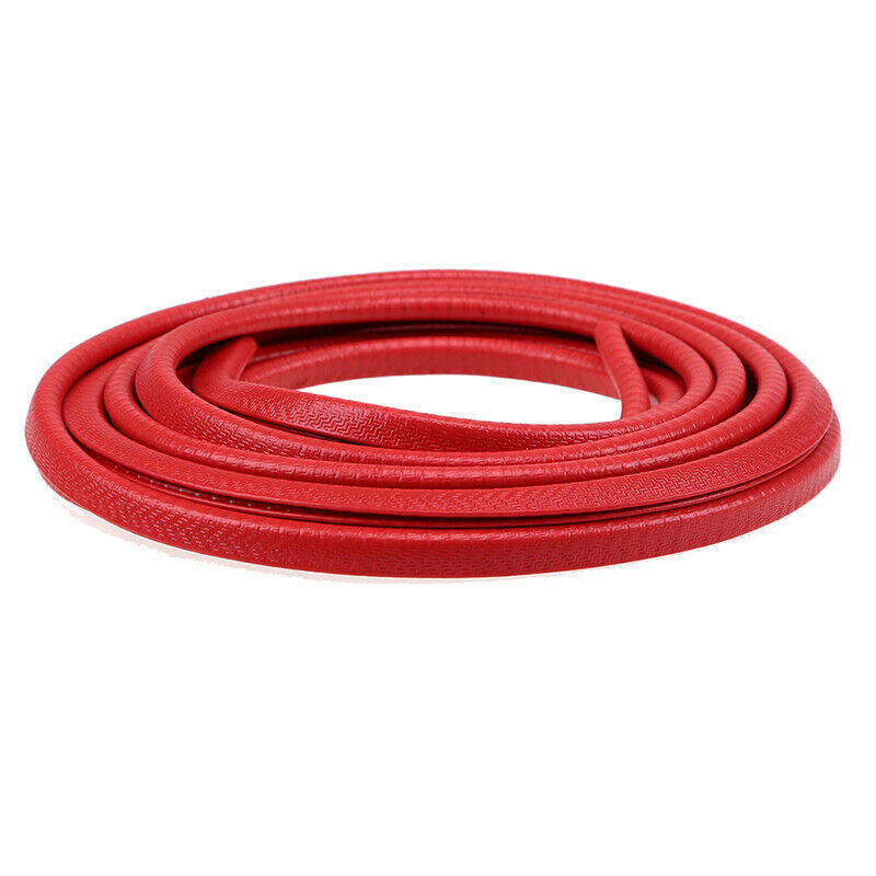 15FT CAR Red Door Guard Body Bumper Protect Trim Protective Seal Rubber Red