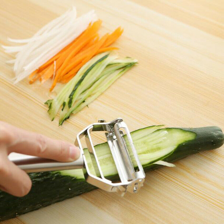 Multifunction Stainless Steel Julienne Vegetable Peeler Grater Kitchen Tool